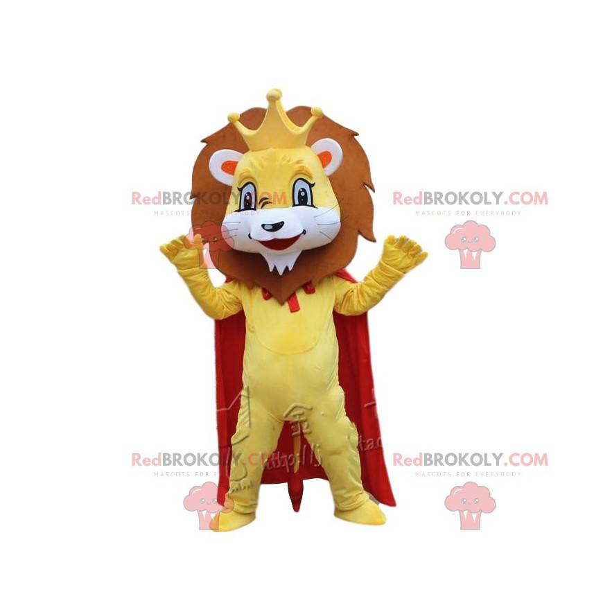 König der Löwen Kostüm Maskottchen. Cosplay-Kostüm des König