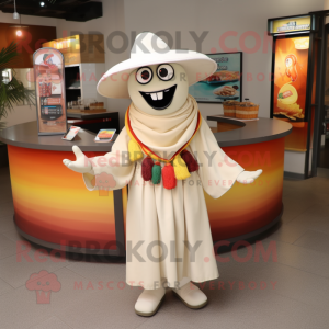 Kremfarget Fajitas maskot...