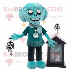 Teal Graveyard maskot drakt...