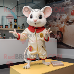 Cream Dormouse maskot...