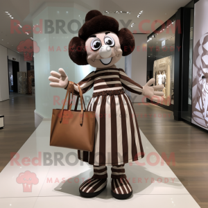 Brown Mime mascotte kostuum...