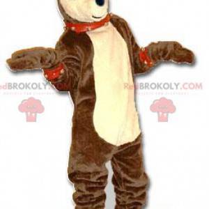 Mascotte de renne de Noël marron et beige - Redbrokoly.com