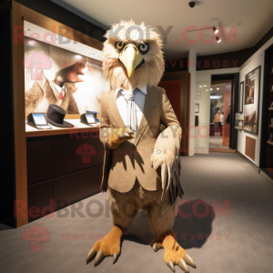 Tan Haasts Eagle maskot...
