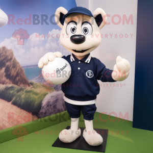 Navy golfbold maskot...