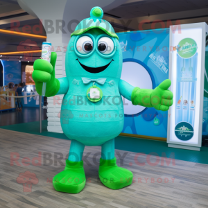 Cyan Green Beer maskot...