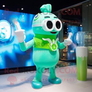 Cyan Green Beer mascotte...