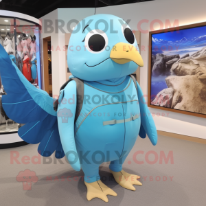 Sky Blue Dove maskot...