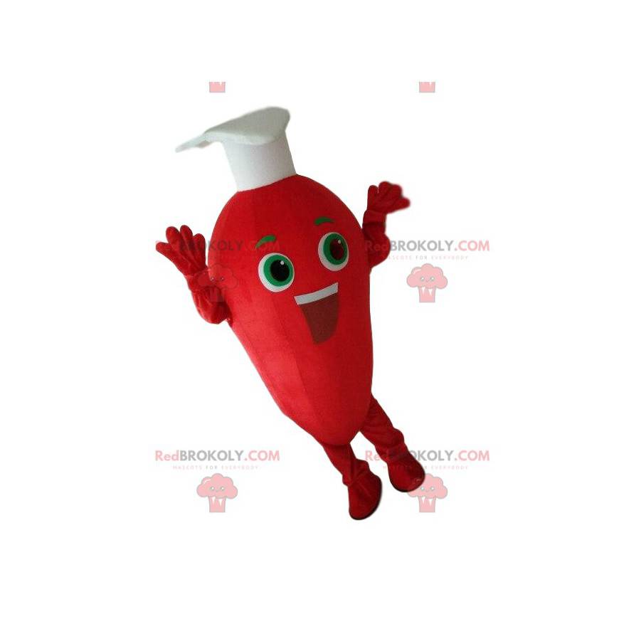 Mascotte piment rouge géant. Déguisement piment rouge géant -