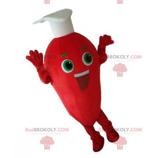 Mascotte piment rouge géant. Déguisement piment rouge géant -