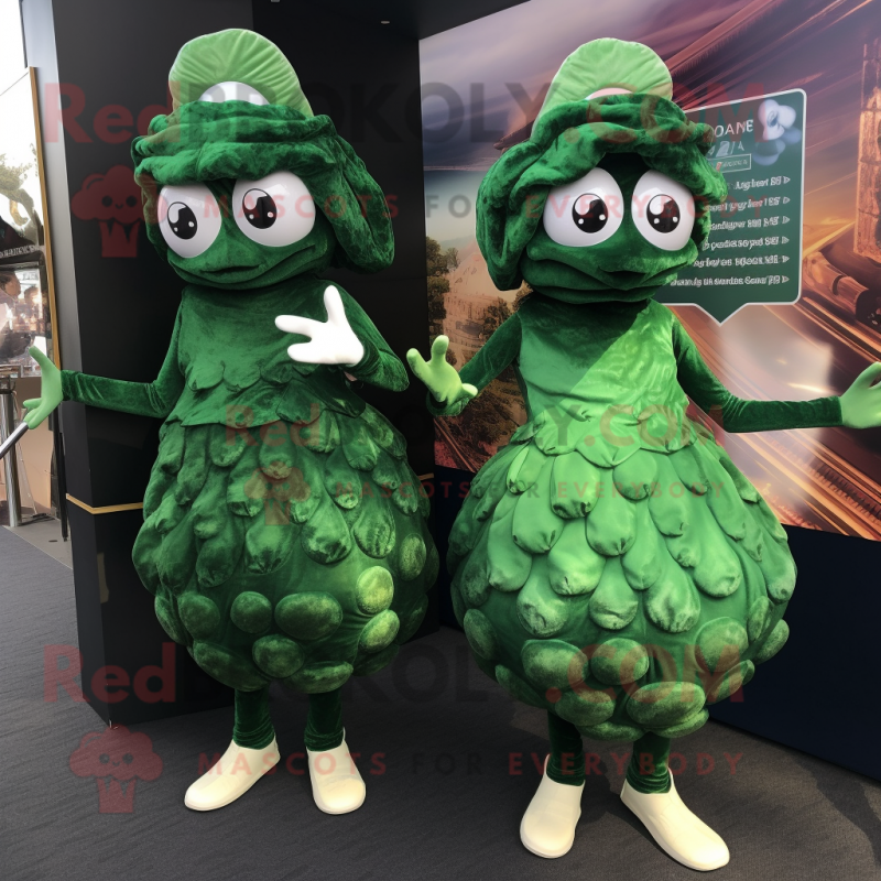 Forest Green Oyster mascot costume character dressed with a Midi Dress and Foot pads
