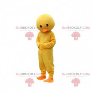 Mascotte pulcino giallo e arancione. Costume da canarino -