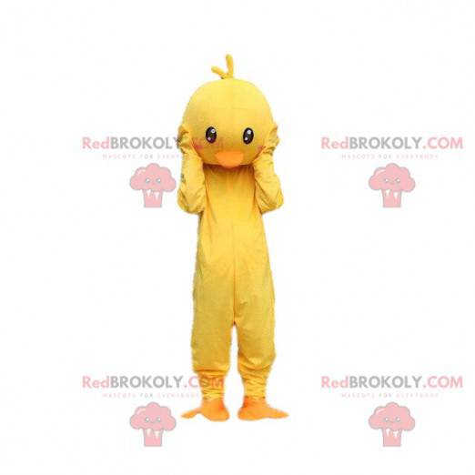 Yellow and orange chick costume. Canary mascot costume -