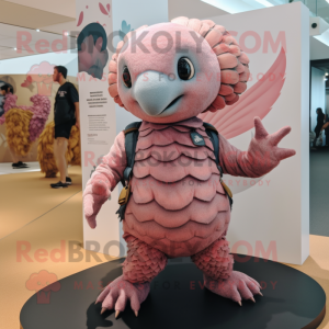 Pink Pangolin mascotte...