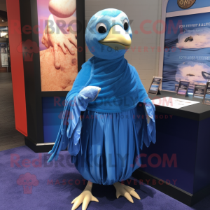 Blauer Albatros Maskottchen...