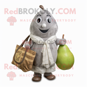 Postava maskota Grey Pear...