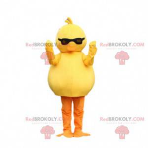 Canary mascot with glasses. Chick costume - Redbrokoly.com