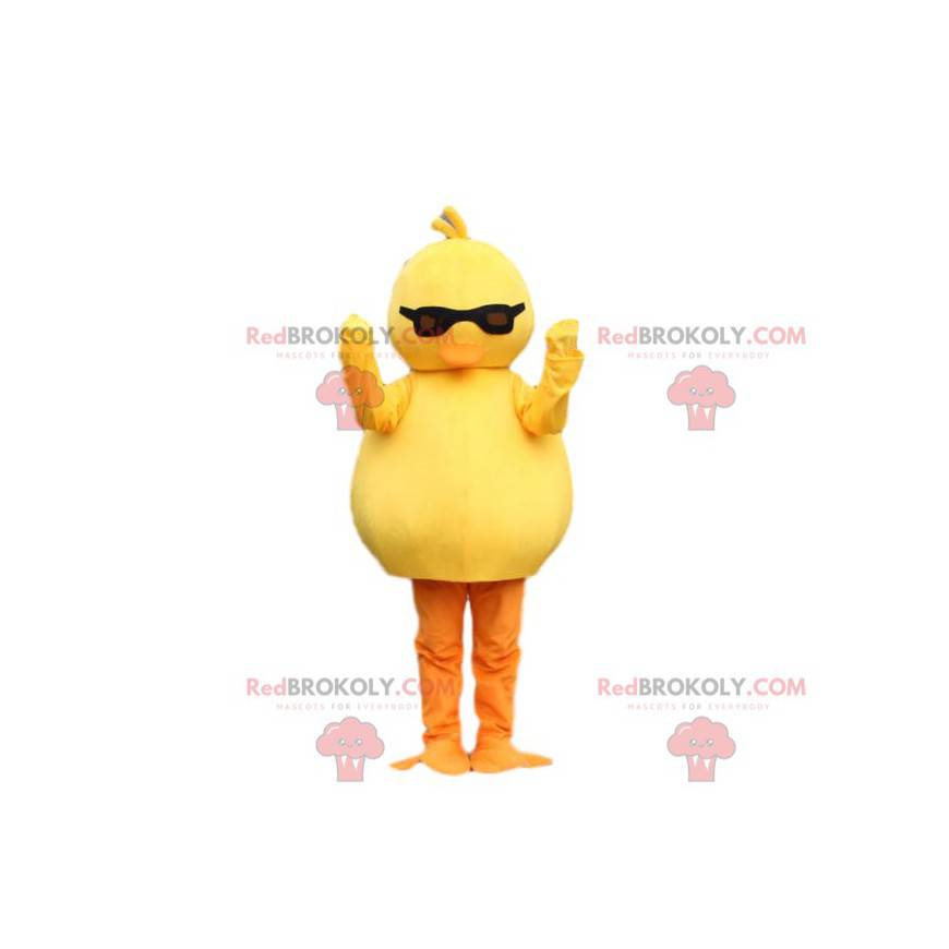Kanarisk maskot med briller. Kylling kostume - Redbrokoly.com