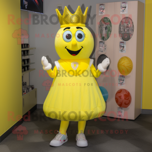 Citrongul dronning maskot...