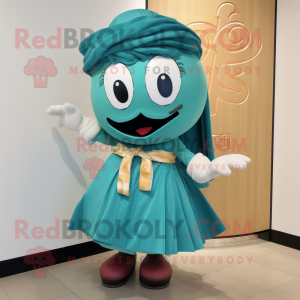 Teal Ramen mascotte kostuum...