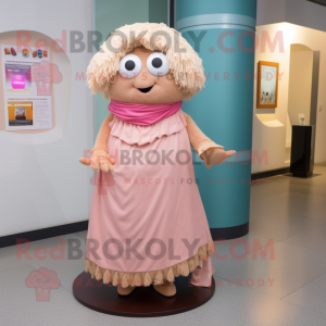 Tan Rosa maskotdräkt...
