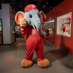 Red Elephant maskot drakt...