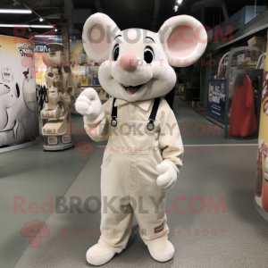 Cream Mouse mascotte...