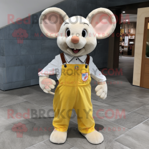 Cream Mouse maskot kostume...