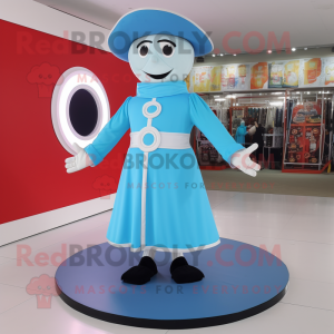 Sky Blue Ring Master maskot...