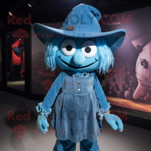 Cyan Witch mascotte kostuum...