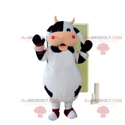 Mascotte della mucca, costume della fattoria, costume del