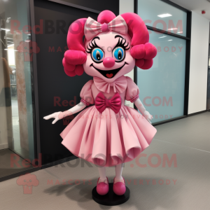 Pink Evil Clown mascotte...