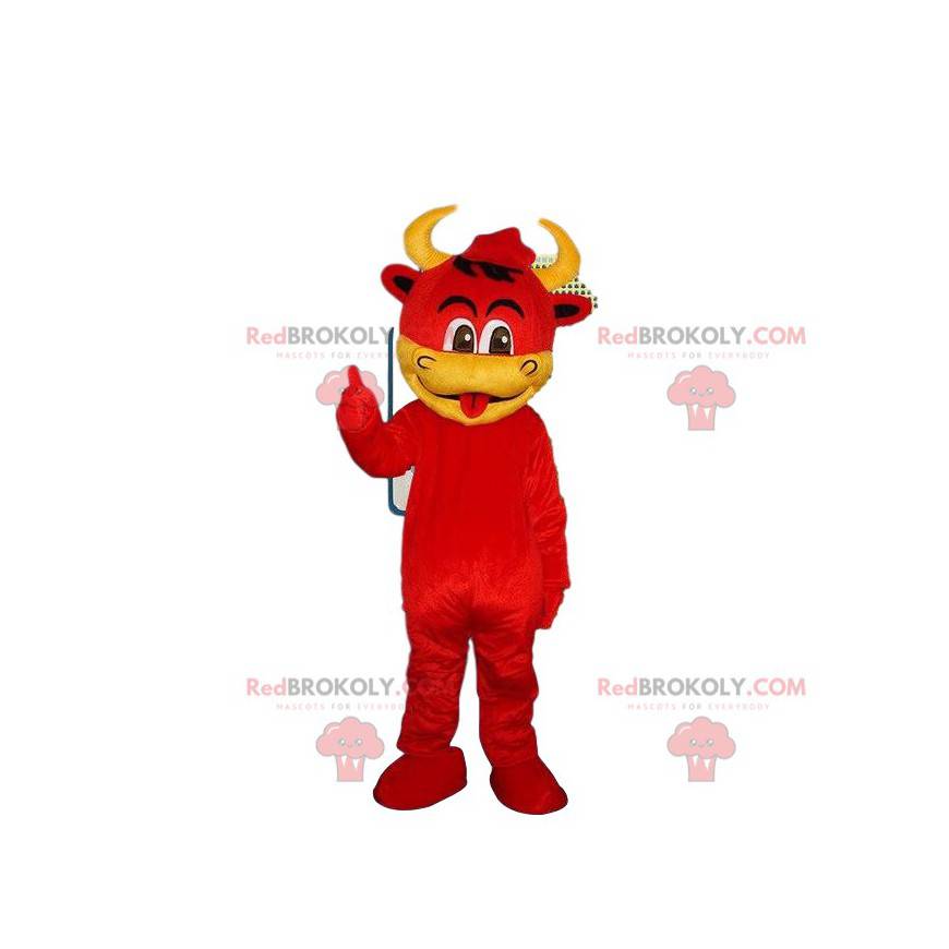 Costume de vache, mascotte de diablotin, costume Halloween -