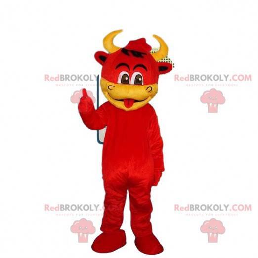 Fantasia de vaca, mascote de diabinho, fantasia de Halloween -