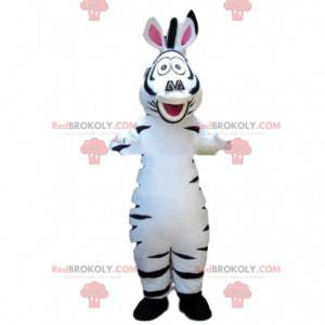 Marty mascot, famous zebra from Madagascar, known disguise -
