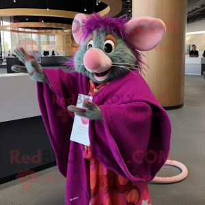 Magenta Rat mascotte...