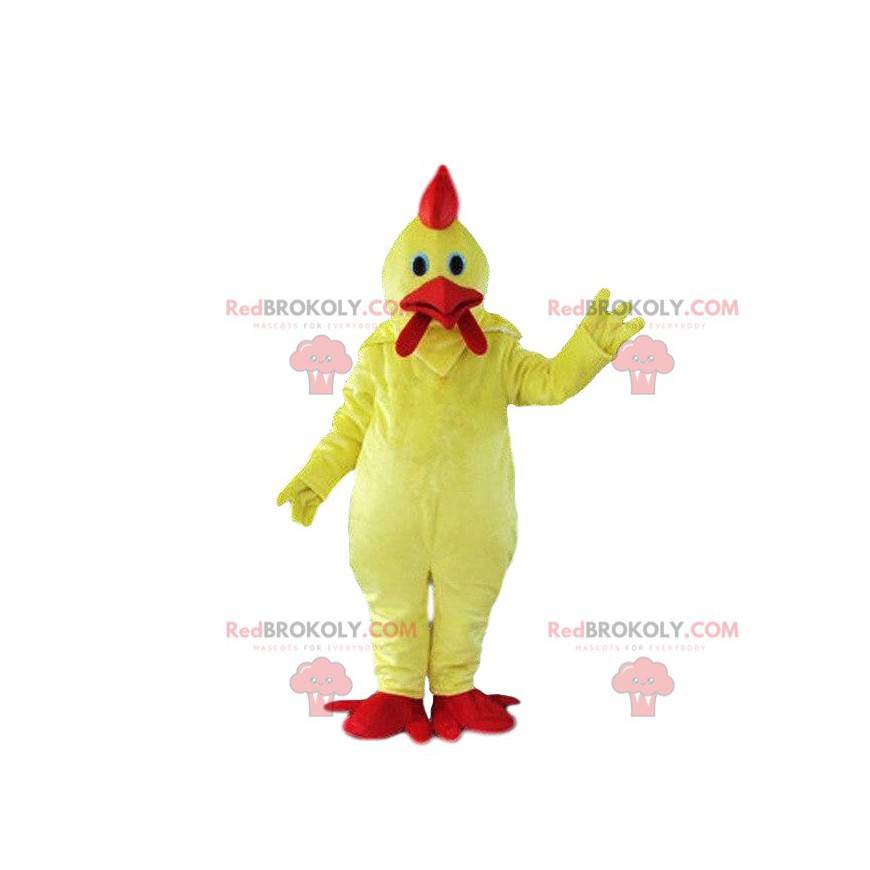 Kyllingemaskot, høne kostume, fugledragt - Redbrokoly.com