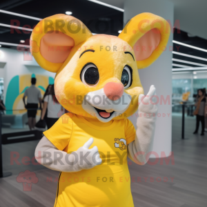 Yellow Mouse mascotte...