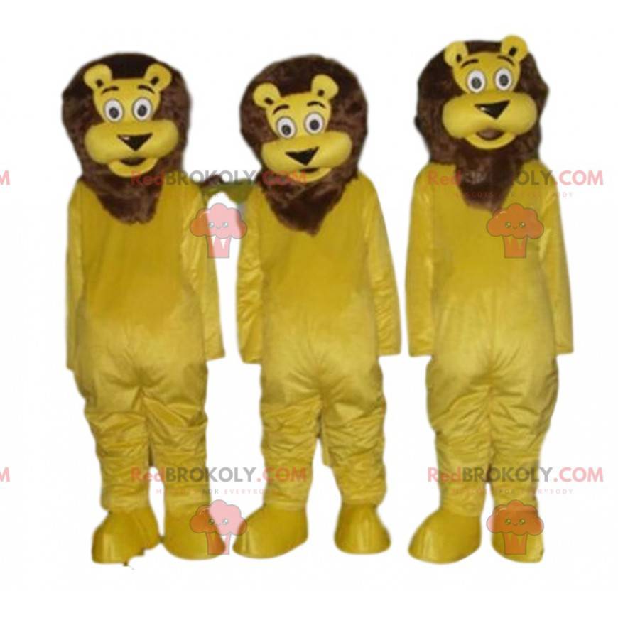 3 lion mascots, feline costume, jungle costume - Redbrokoly.com 3 lion mascots, feline costume, jungle costume - Redbrokoly.com
