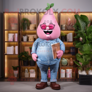 Pink Pear maskot kostume...