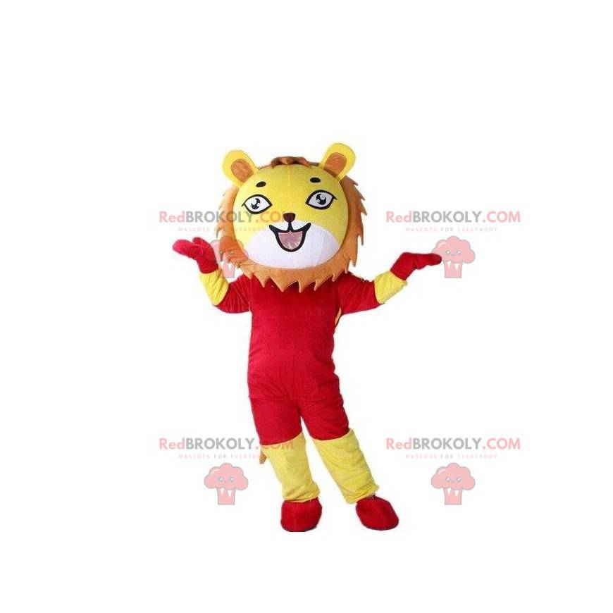 Mascote leão, fantasia de filhote de leão, fantasia de tigre -