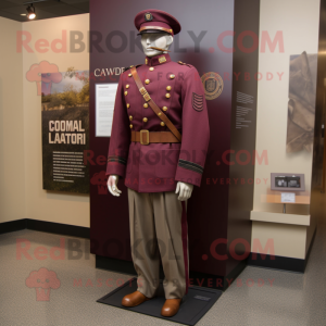 Maroon Civil War Soldier...