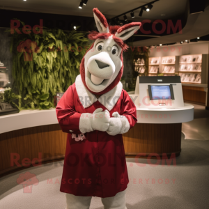 Maroon Donkey maskot...