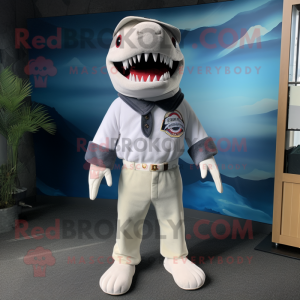 White Shark mascotte...