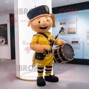 Guld säckpipa maskot kostym...