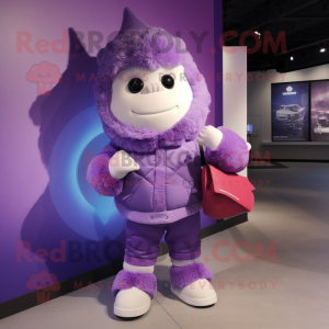 Purple Ice maskot kostym...