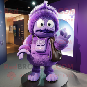 Purple Ice mascotte kostuum...