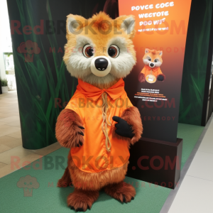 Oranje Aye-Aye mascotte...