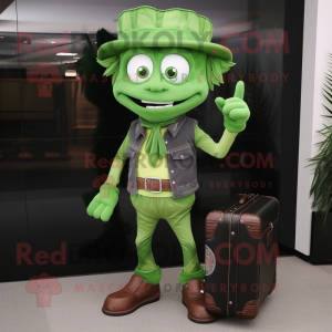 Green Chief maskot kostym...