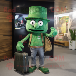 Green Chief maskot kostym...