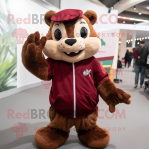 Maroon Chipmunk mascotte...